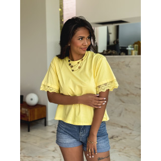 T-shirt Abelina - Jaune