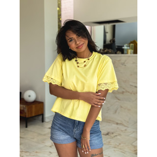 T-shirt Abelina - Jaune