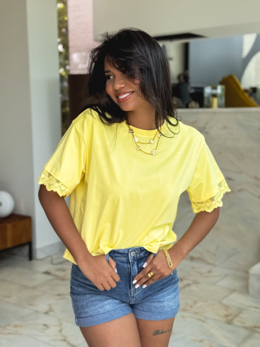 T-shirt Abelina - Jaune