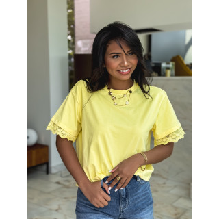 T-shirt Abelina - Jaune