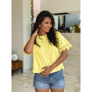 T-shirt Abelina - Jaune
