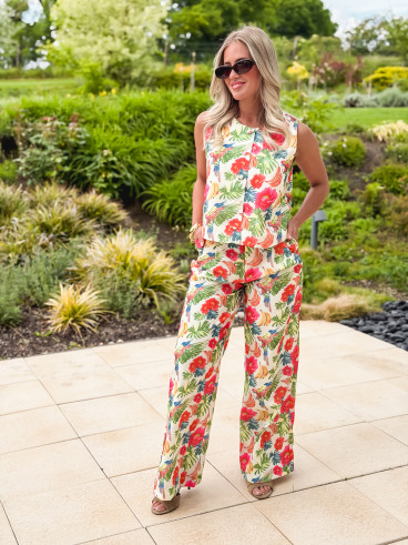 Pantalon à motifs Taliyah - Multicolore