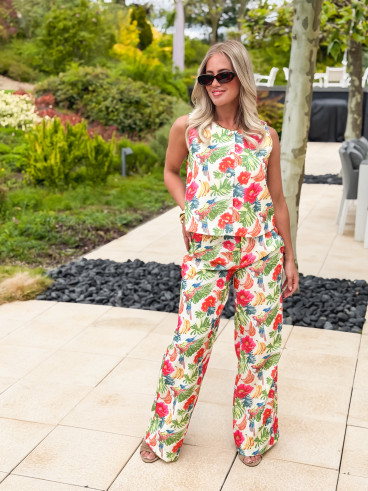 Pantalon à motifs Taliyah - Multicolore