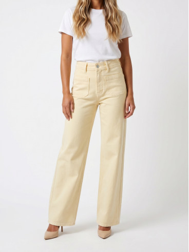 Jeans Anna - Jaune beurre
