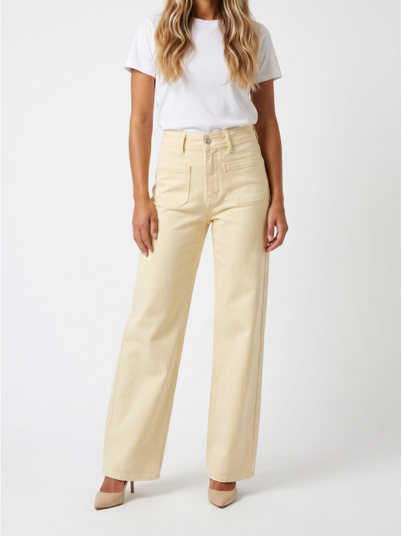 Jeans Anna - Jaune beurre