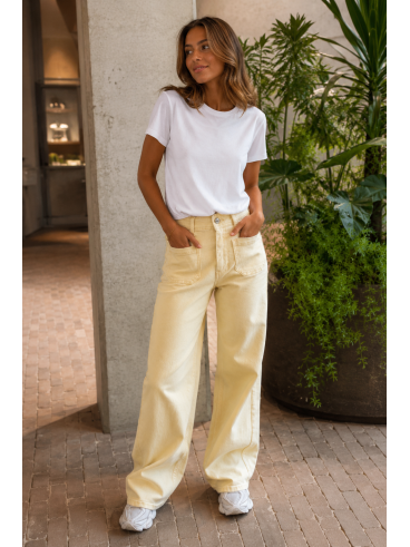 Jeans Anna - Jaune beurre