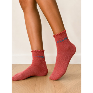 Chaussettes "Coquine" - Rose