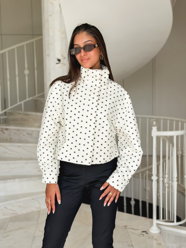 Veste à pois Zolly - Ecru/Noir Veste à pois Zolly - Ecru/Noir