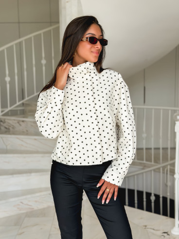 Veste à pois Zolly - Ecru/Noir Veste à pois Zolly - Ecru/Noir