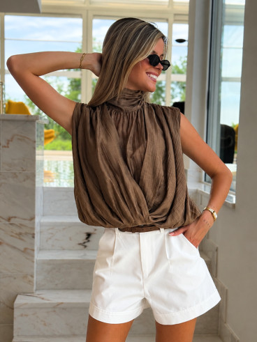 Blouse Kalys - Marron