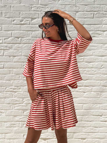 Short Liora - Rouge/Beige Short Liora - Rouge/Beige
