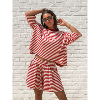 Short Liora - Rouge/Beige