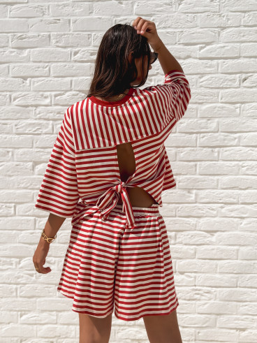 Short Liora - Rouge/Beige Short Liora - Rouge/Beige