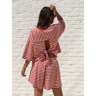 Short Liora - Rouge/Beige