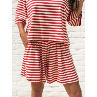 Short Liora - Rouge/Beige