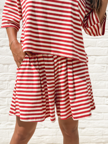 Short Liora - Rouge/Beige Short Liora - Rouge/Beige