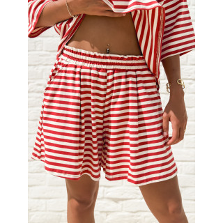 Short Liora - Rouge/Beige