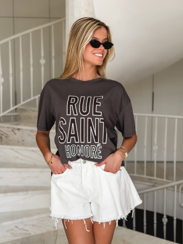 T-shirt Honoré - Gris foncé T-shirt Honoré - Gris foncé