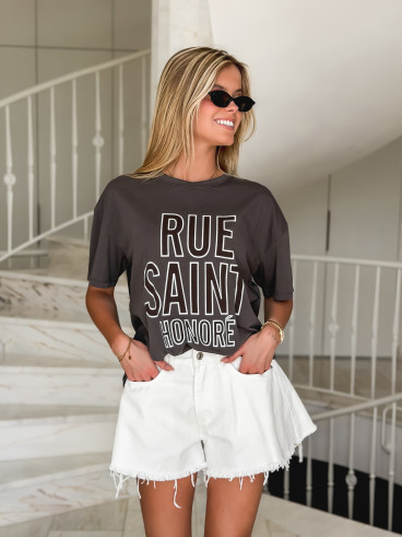 T-shirt Honoré - Gris foncé T-shirt Honoré - Gris foncé