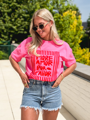 T-shirt Zenara - Rose T-shirt Zenara - Rose