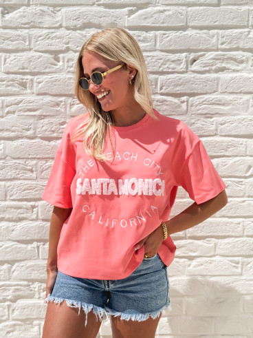 T-shirt "Santa Monica" - Rose