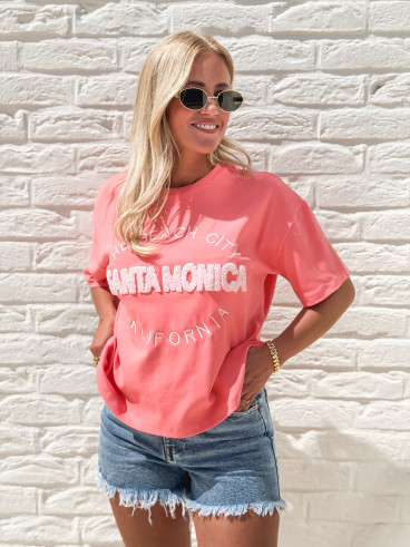T-shirt "Santa Monica" - Rose T-shirt "Santa Monica" - Rose
