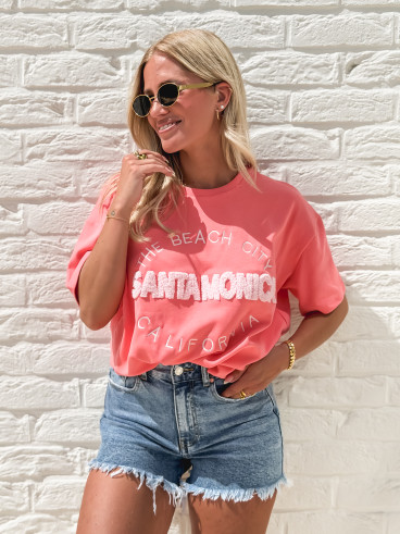 T-shirt "Santa Monica" - Rose T-shirt "Santa Monica" - Rose