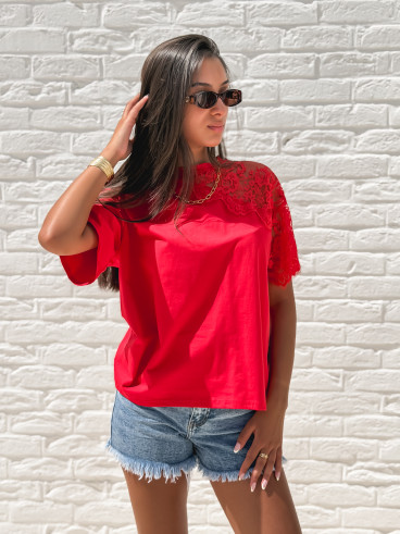 T-shirt Ysalis - Rouge