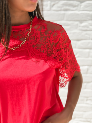 T-shirt Ysalis - Rouge T-shirt Ysalis - Rouge