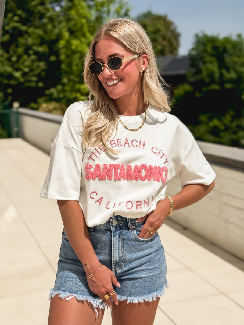 T-shirt "Santa Monica" - Blanc T-shirt "Santa Monica" - Blanc