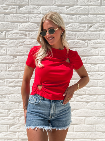 T-shirt Esmé - Rouge