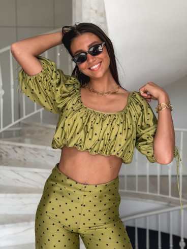 Blouse Eina - Vert olive