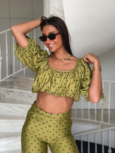 Blouse Eina - Vert olive