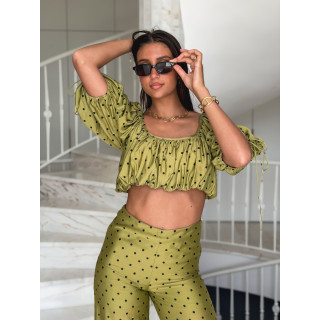Blouse Eina - Vert olive