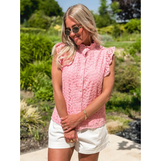 Blouse à motifs Abigail - Rose