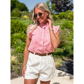 Blouse à motifs Abigail - Rose