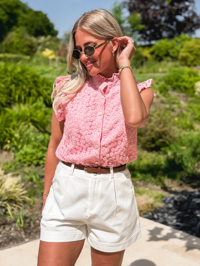 Blouse à motifs Abigail - Rose Blouse à motifs Abigail - Rose