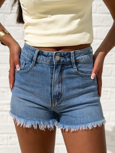 Short en jeans Raissa - Bleu Short en jeans Raissa - Bleu