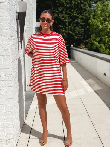 Robe Liora - Rouge/Beige Robe Liora - Rouge/Beige