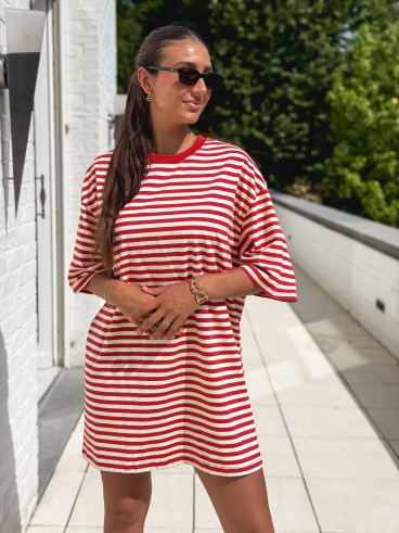 Robe Liora - Rouge/Beige Robe Liora - Rouge/Beige