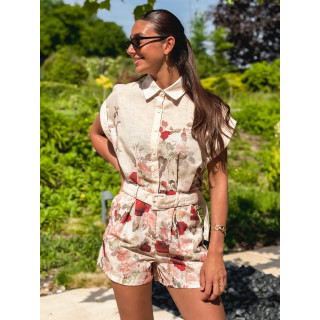 Combinaison short Janélia - Beige