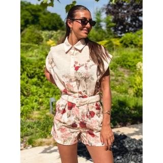 Combinaison short Janélia - Beige