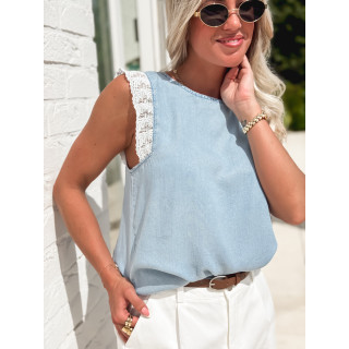 Blouse Slene - Bleu ciel