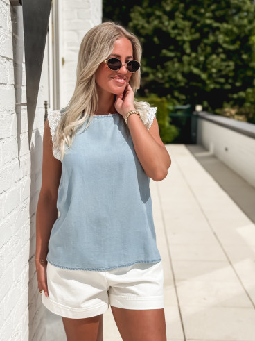 Blouse Slene - Bleu ciel