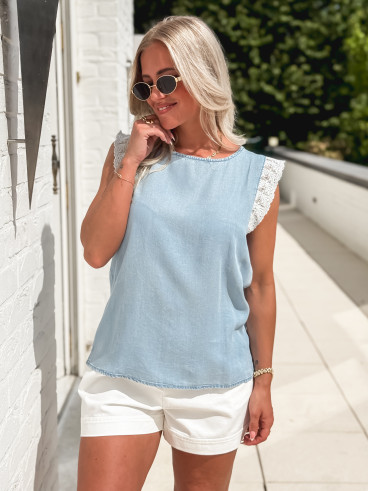 Blouse Slene - Bleu ciel
