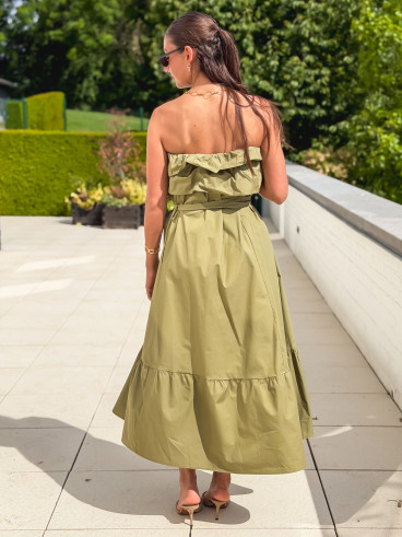 Robe longue Olanna - Kaki