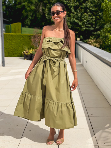 Robe longue Olanna - Kaki