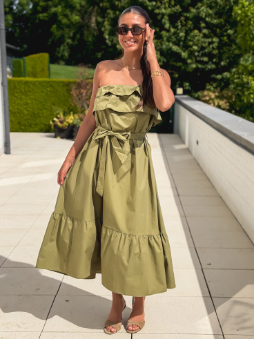 Robe longue Olanna - Kaki