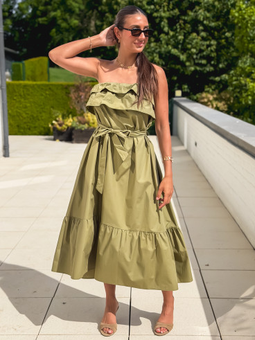 Robe longue Olanna - Kaki