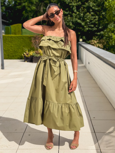 Robe longue Olanna - Kaki